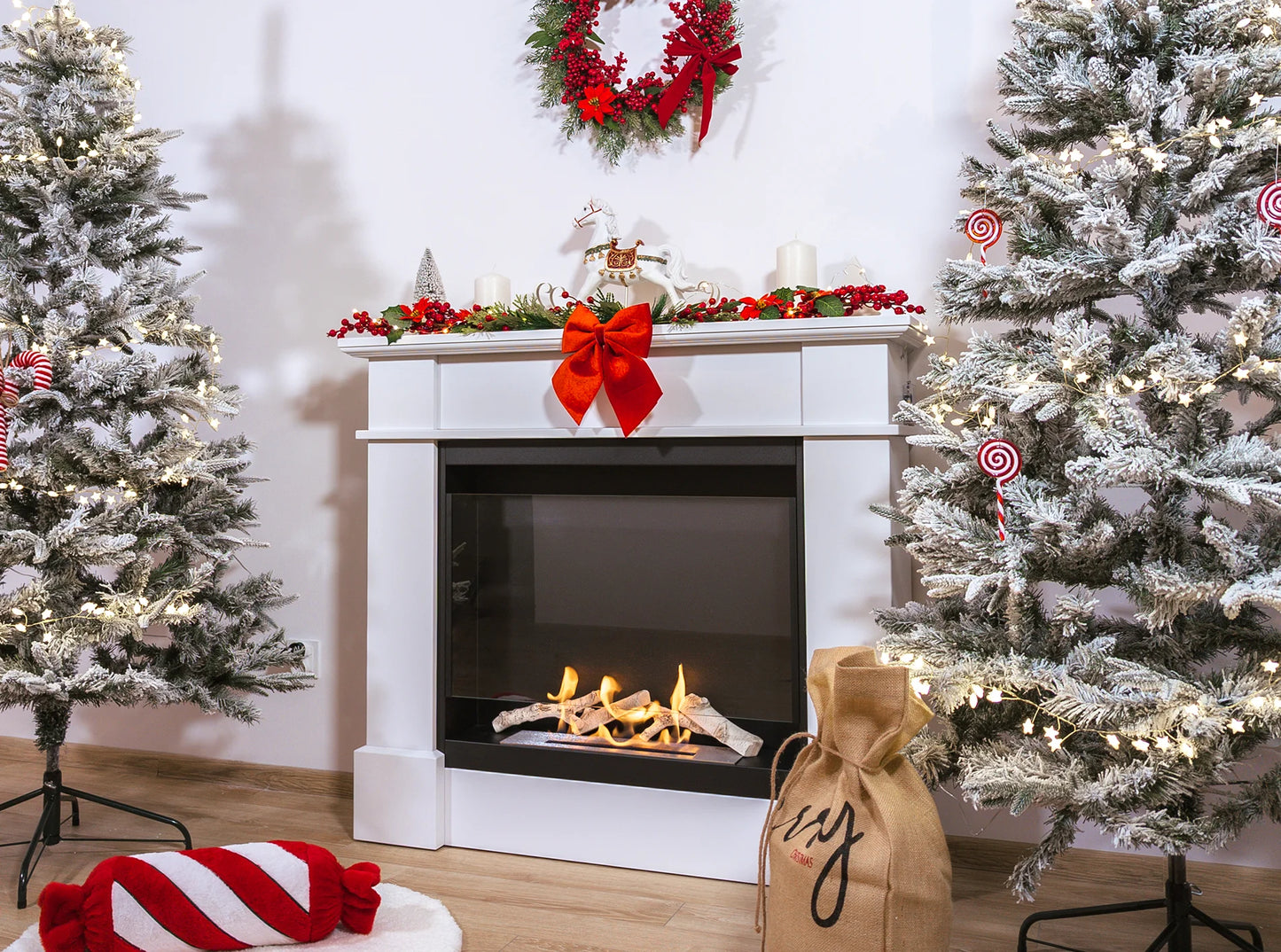Biokamin Kolosseum Portal Pula mit Glas - IgnisLumina.ch