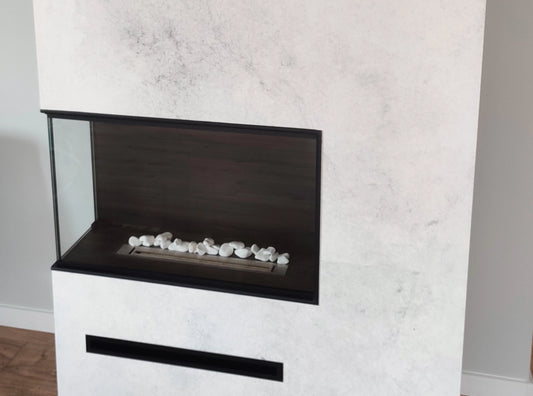 LUMINA Corner – Eck-Bioethanol-Kamin – Links