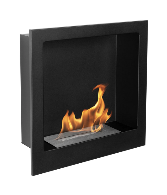 LUMINA Flammen 400 – Hängender Bioethanol-Kamin – Schwarz strukturiert
