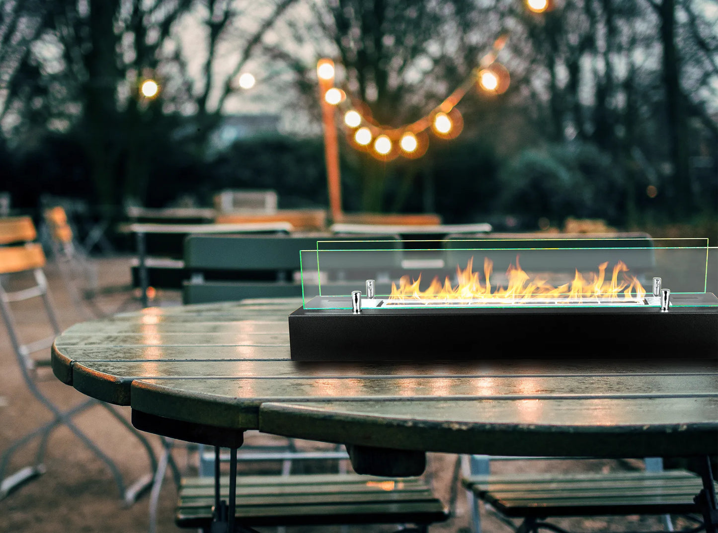 Biokamin Einsatz mit Glas 700mm - IgnisLumina.ch