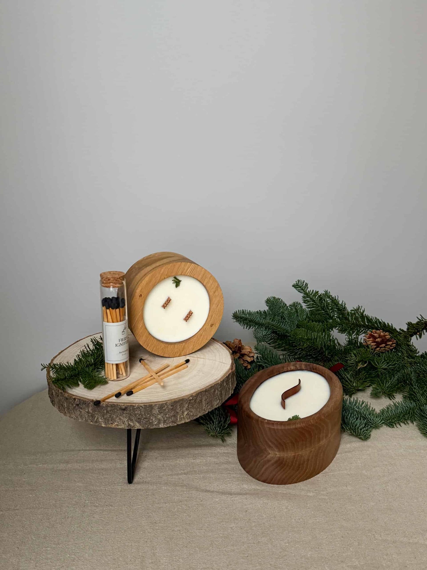 LUMINA Classic – Soiakerze Set (405 g) mit Streichhölzern – Bild 5 | IgnisLumina.ch