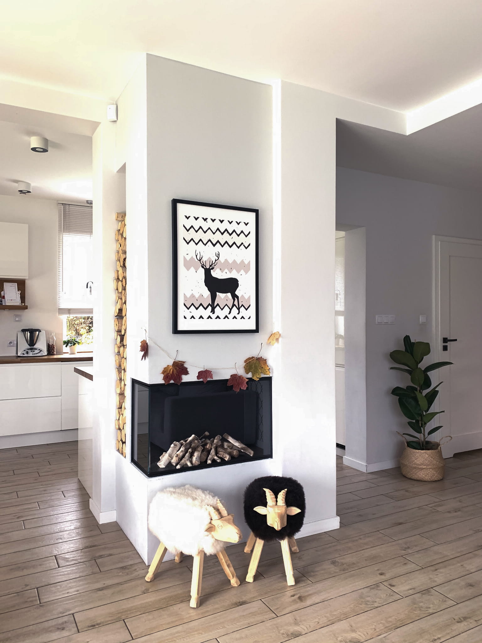 Einbau-Biokamin Eck BIO-ECO Links - IgnisLumina.ch