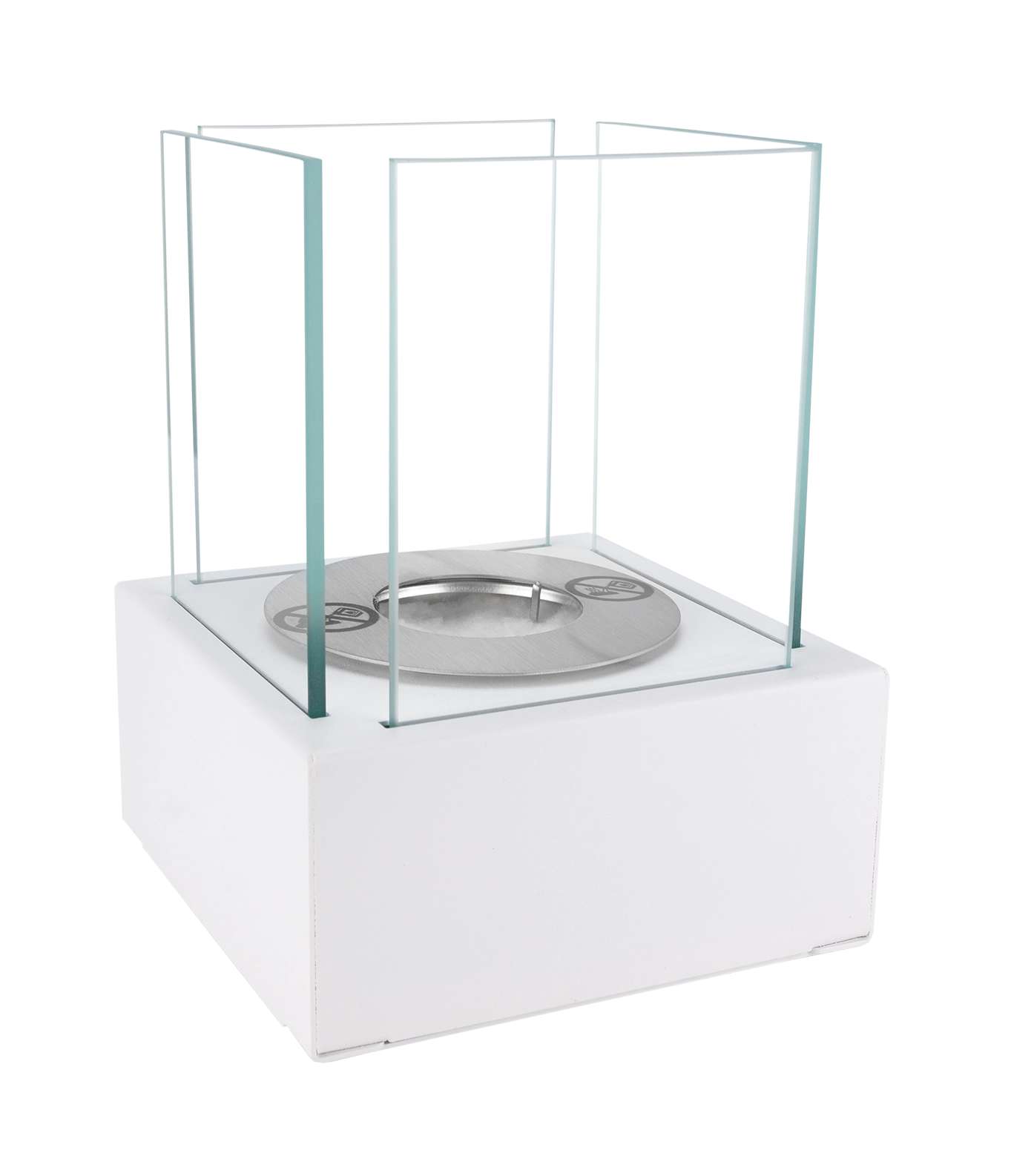 Biokamin Stand Smart Weiß Strukturiert Matt - IgnisLumina.ch