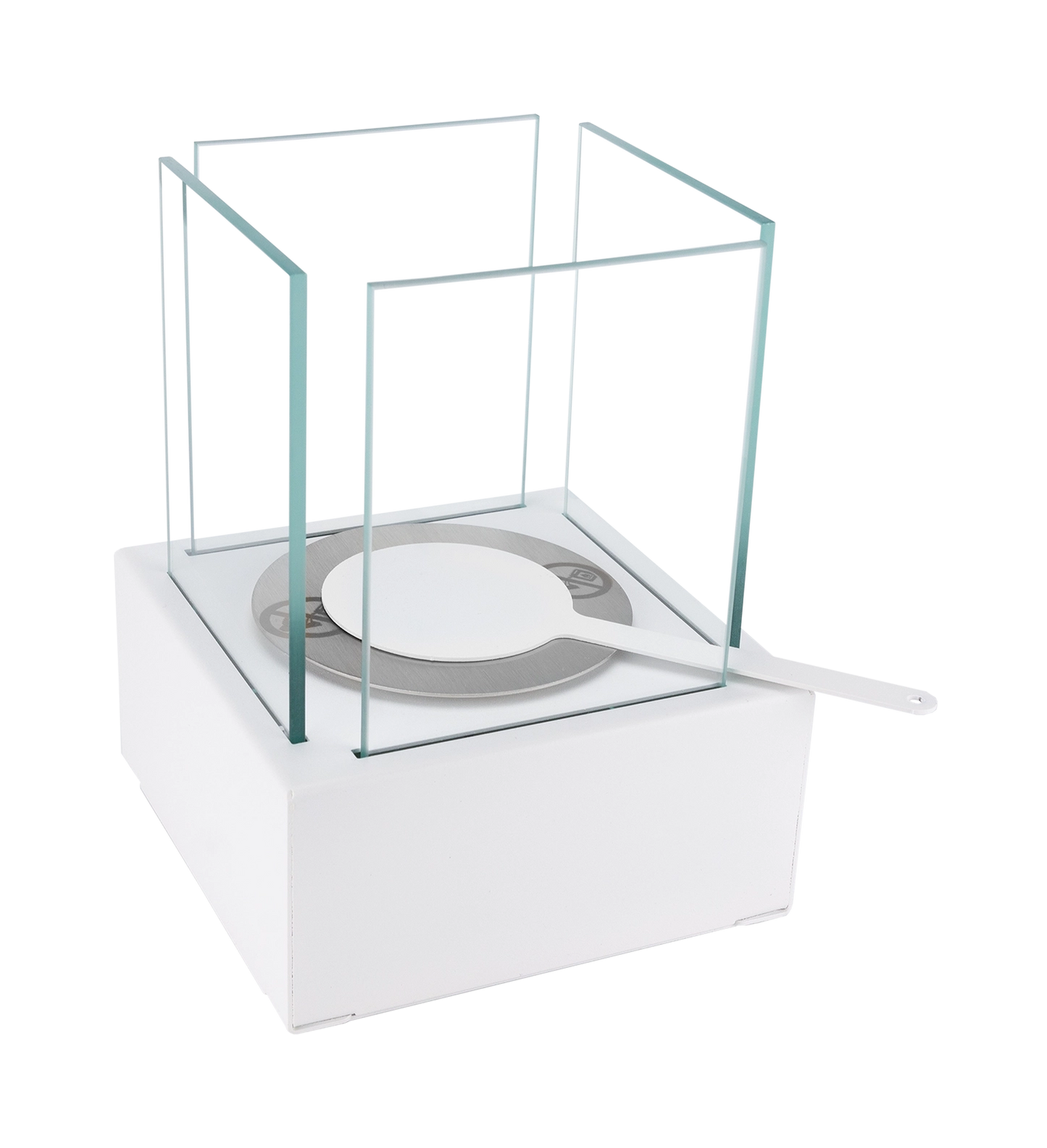 Biokamin Stand Smart Weiß Strukturiert Matt - IgnisLumina.ch