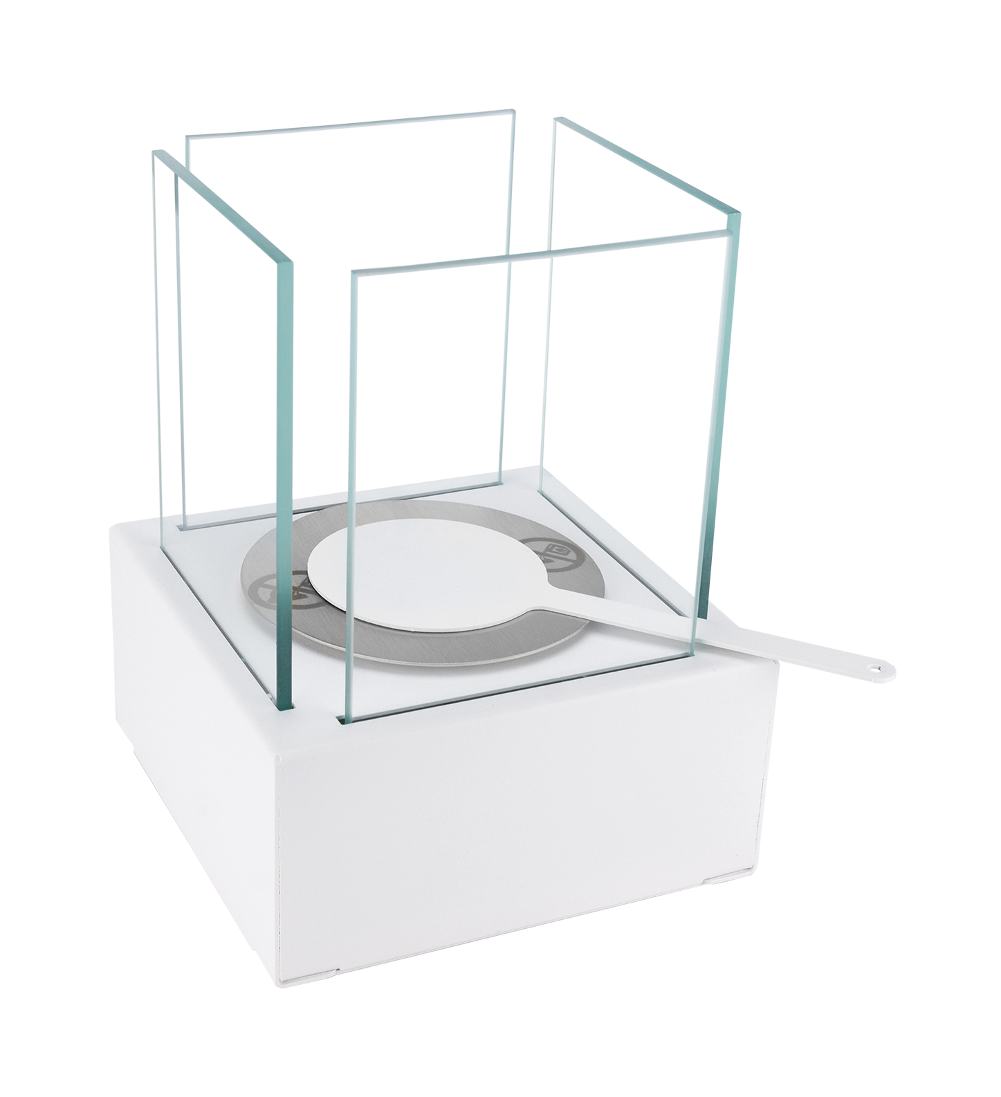 Biokamin Stand Smart Weiß Strukturiert Matt - IgnisLumina.ch