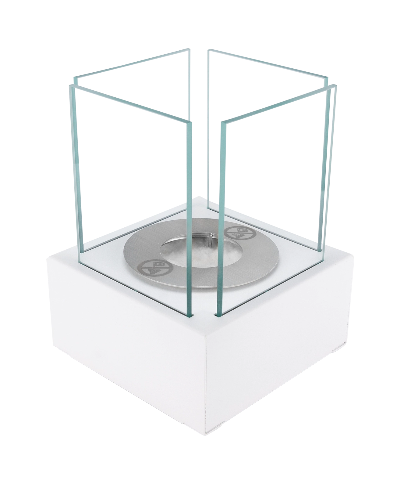 Biokamin Stand Smart Weiß Strukturiert Matt - IgnisLumina.ch