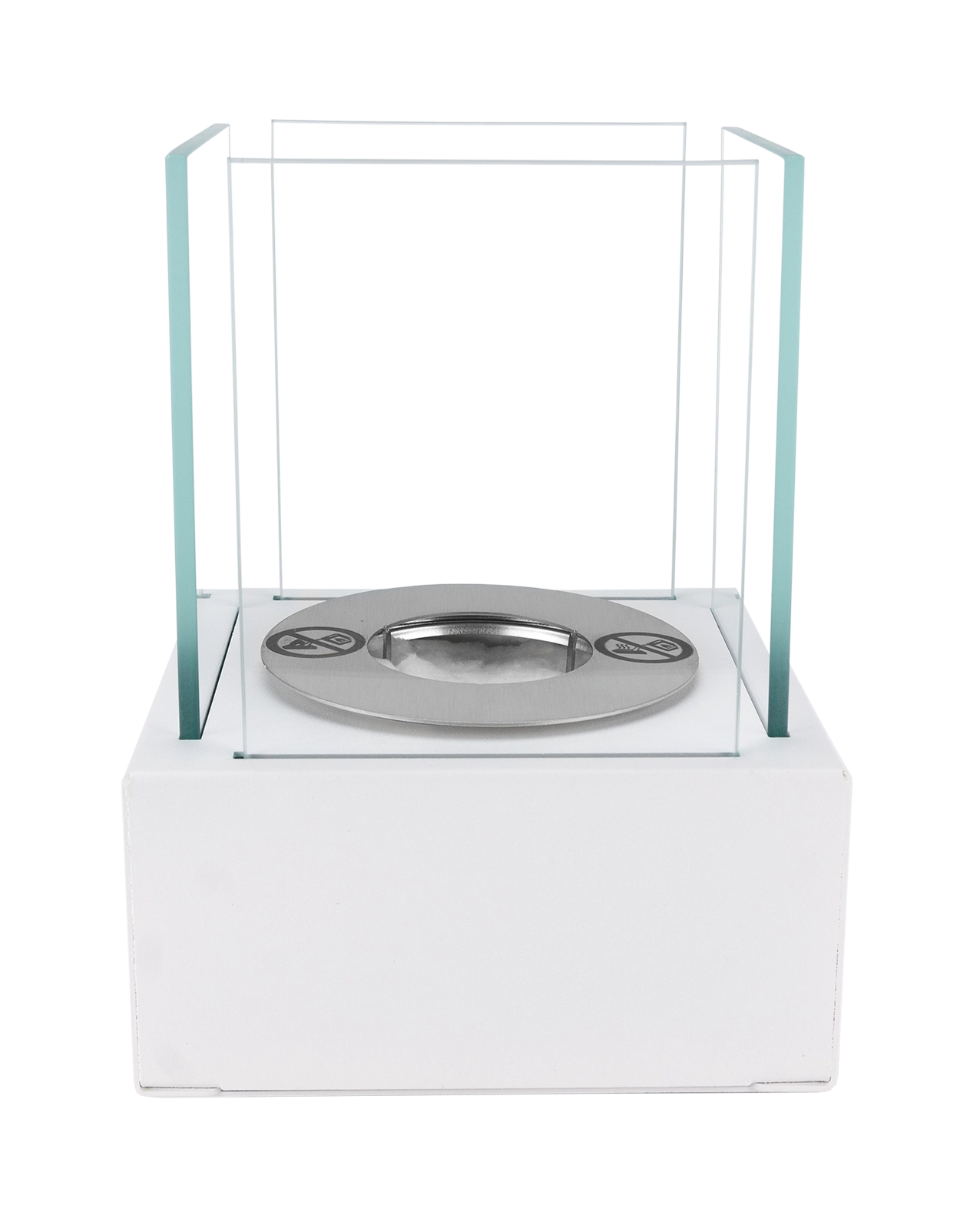 Biokamin Stand Smart Weiß Strukturiert Matt - IgnisLumina.ch