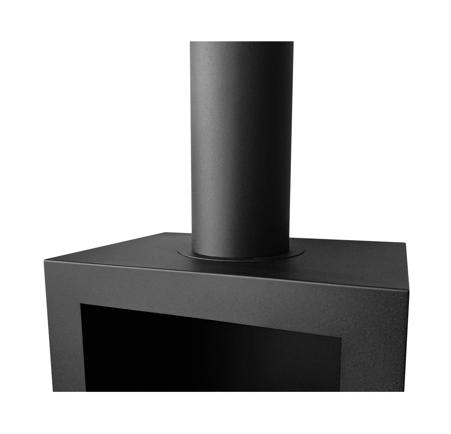 Biokamin Stand Kozen Schwarz Matt - IgnisLumina.ch