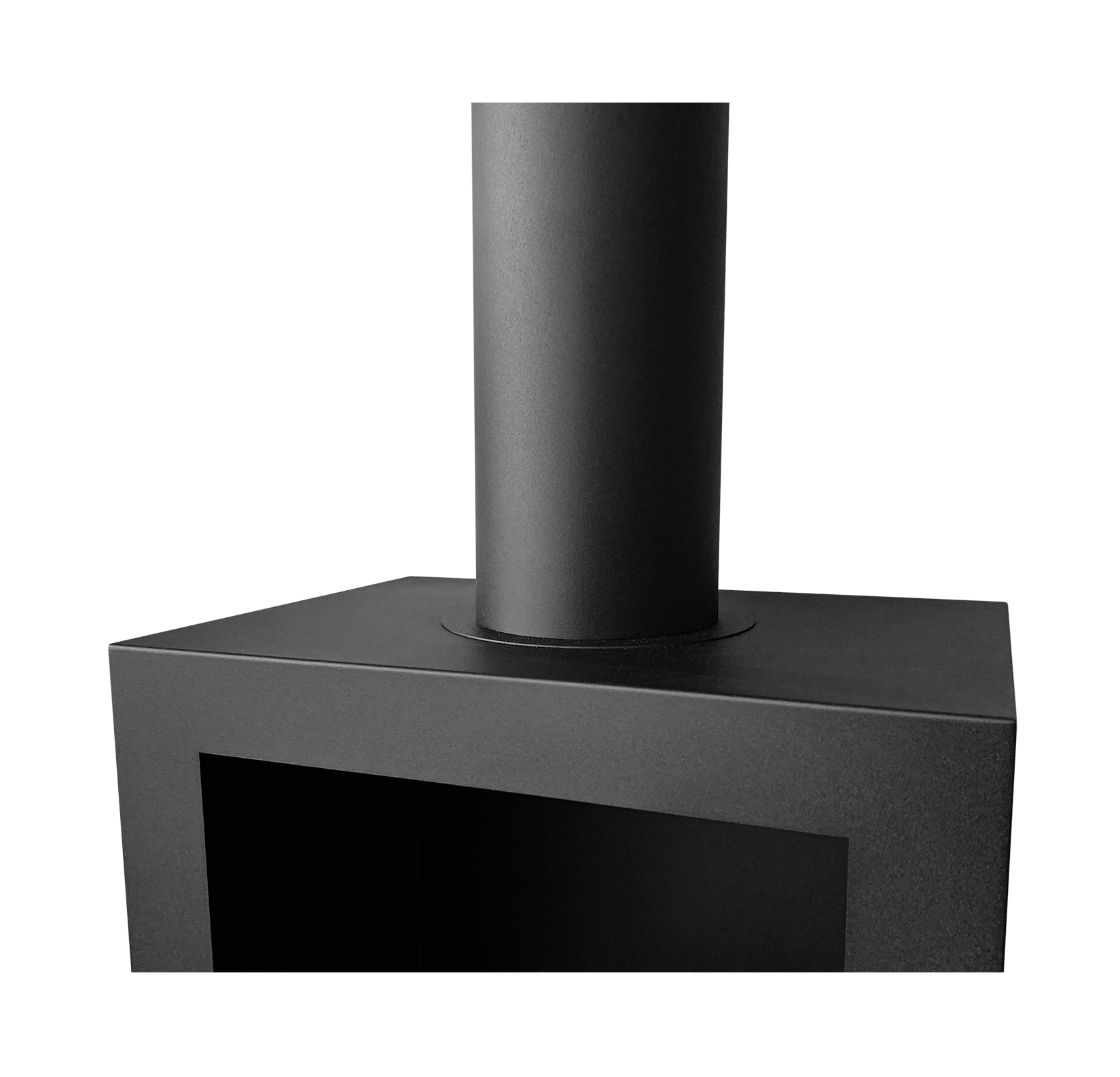 Biokamin Stand Kozen Schwarz Matt - IgnisLumina.ch