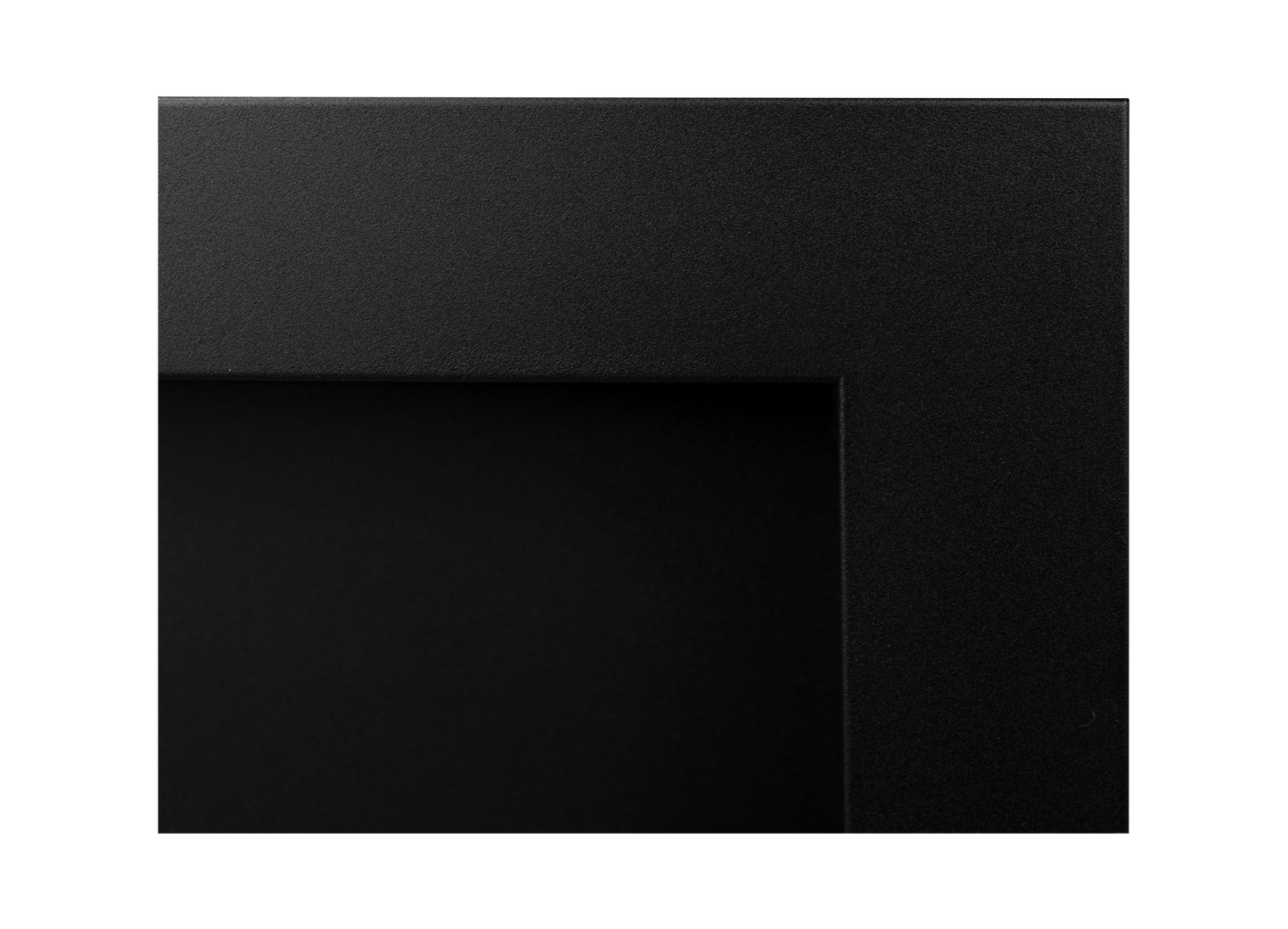 Biokamin 1200X400 Schwarz Strukturiert mit Glas - IgnisLumina.ch