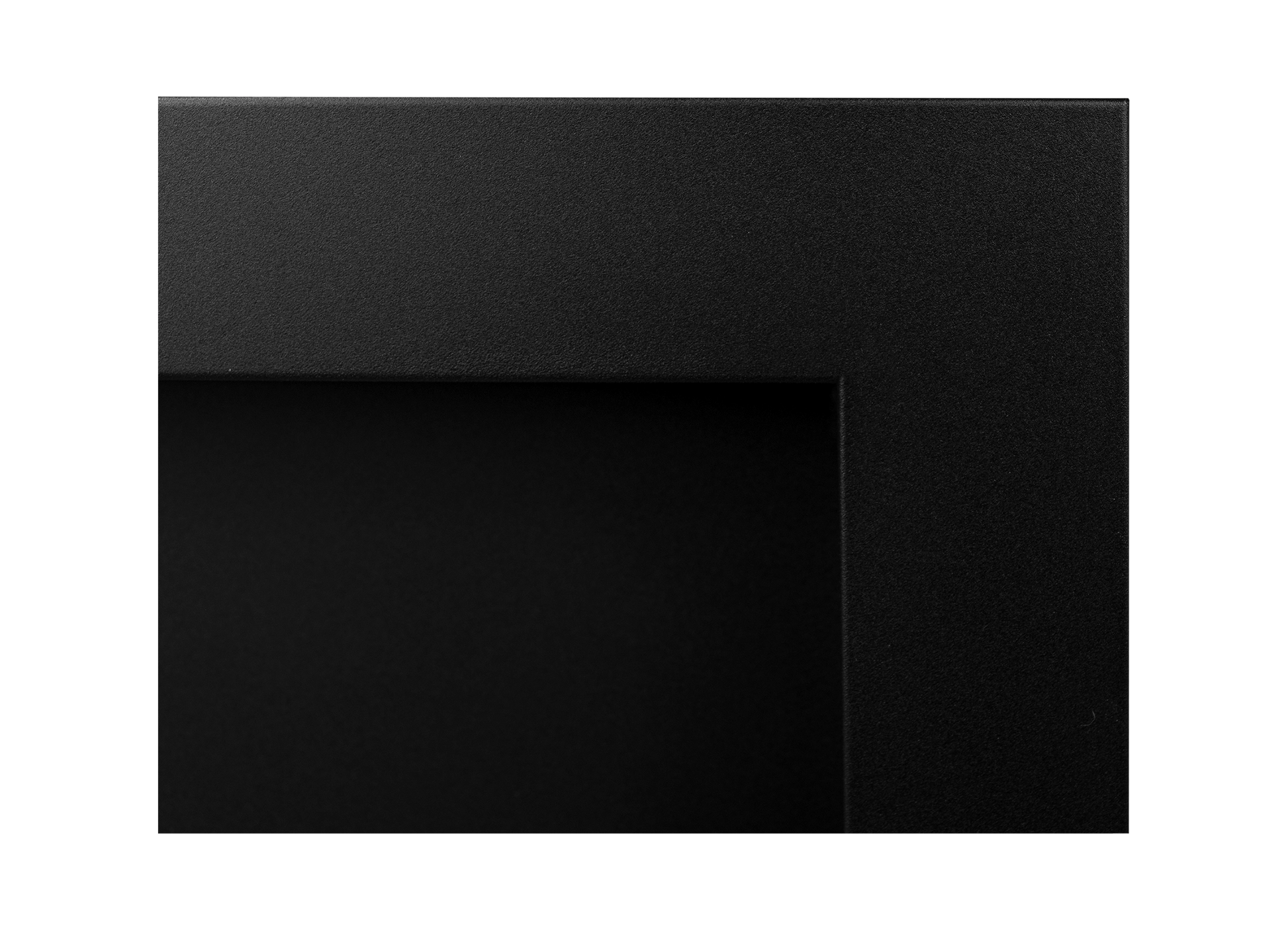 Biokamin 1200X400 Schwarz Strukturiert mit Glas - IgnisLumina.ch