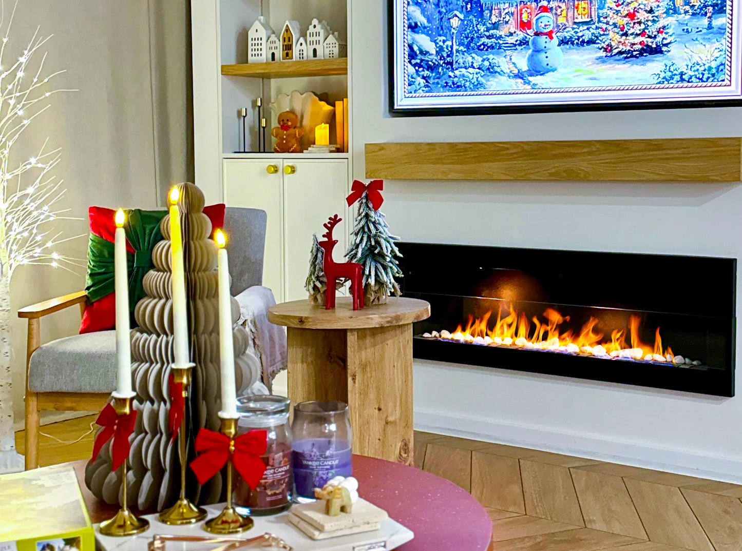 Biokamin 1200X400 Schwarz Strukturiert mit Glas - IgnisLumina.ch