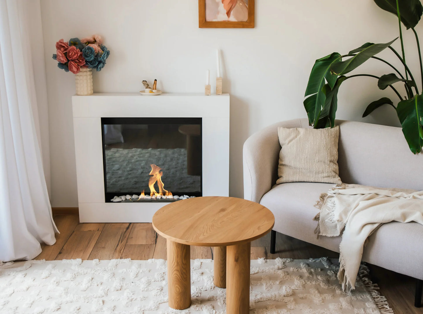 Biokamin Portal Asne Weiß Matt - IgnisLumina.ch