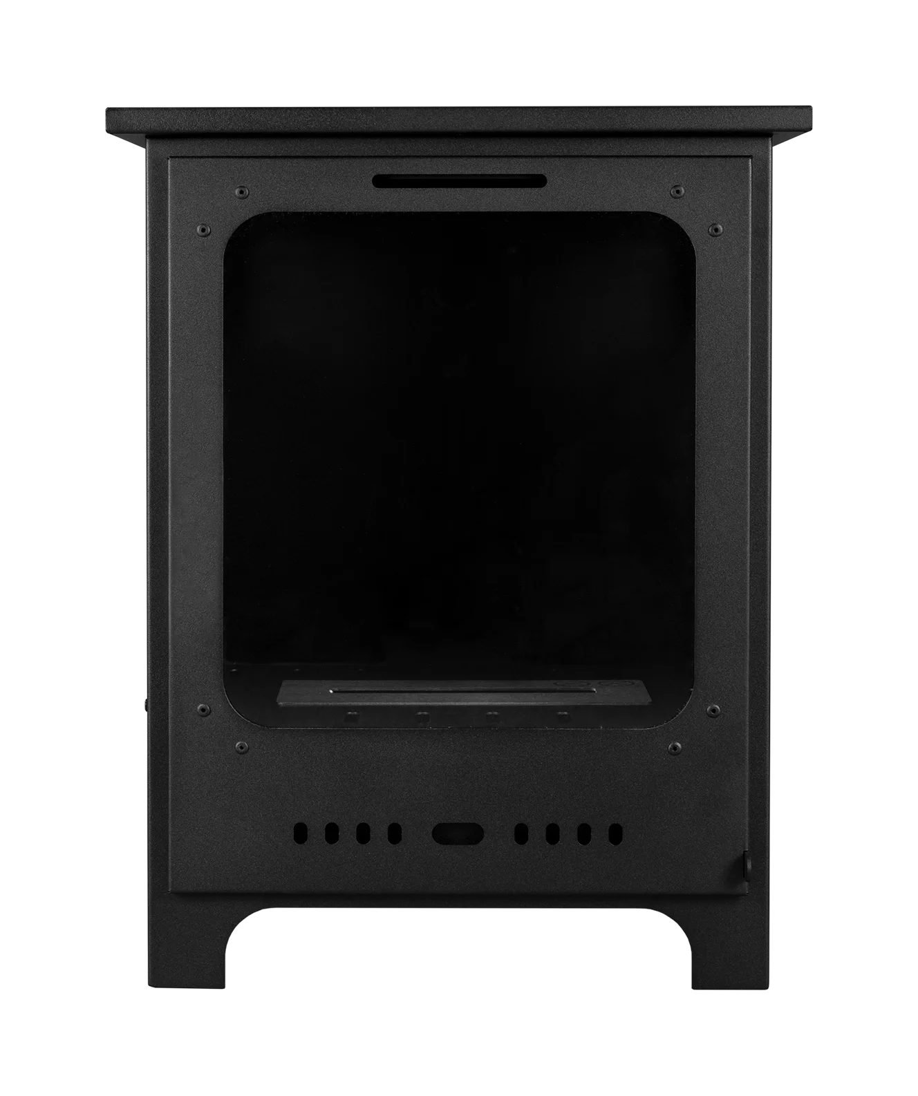 Biokamin Koza Mini Schwarz Matt mit Glas - IgnisLumina.ch