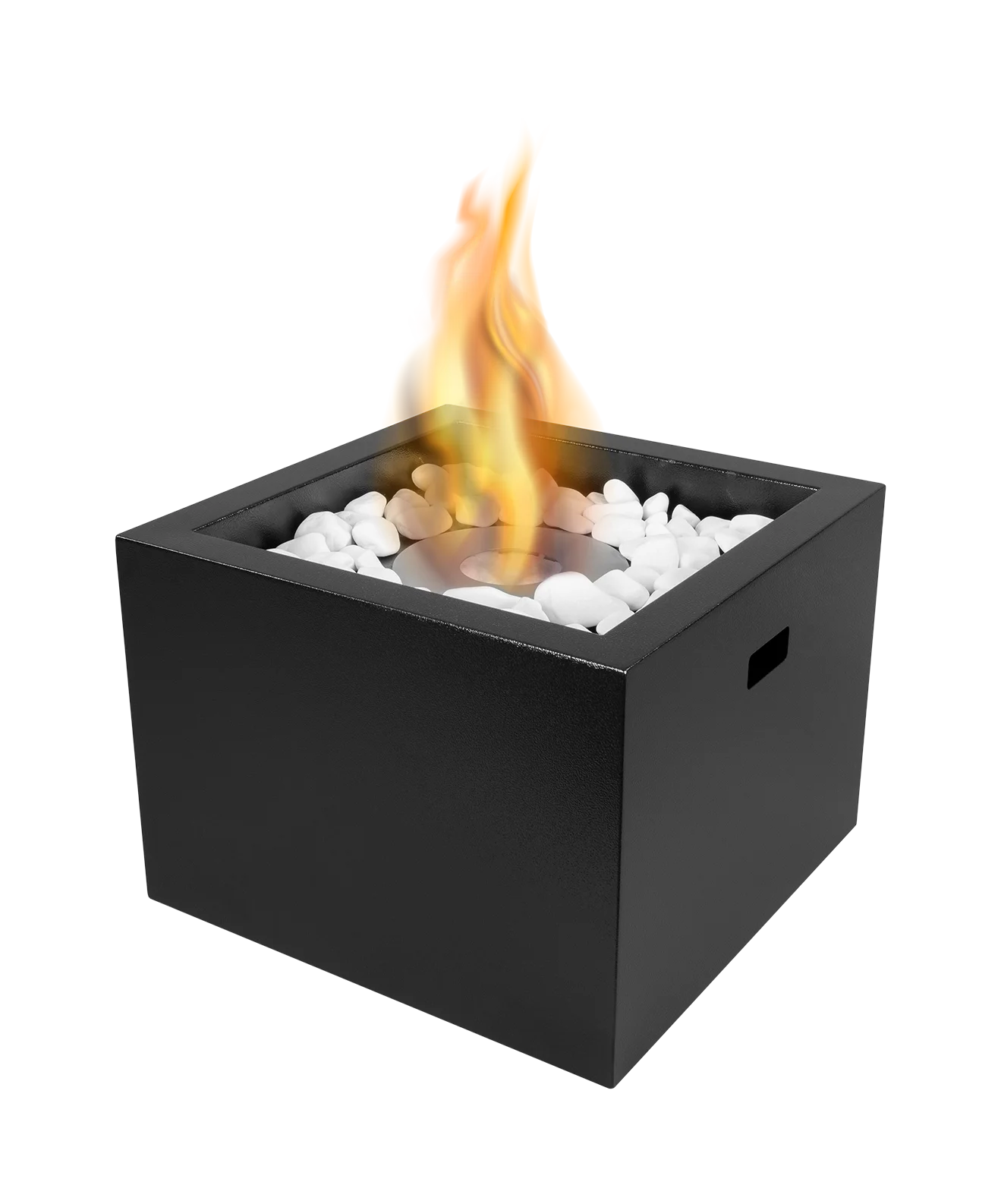 Biokamin Stand Novium Schwarz Matt - IgnisLumina.ch