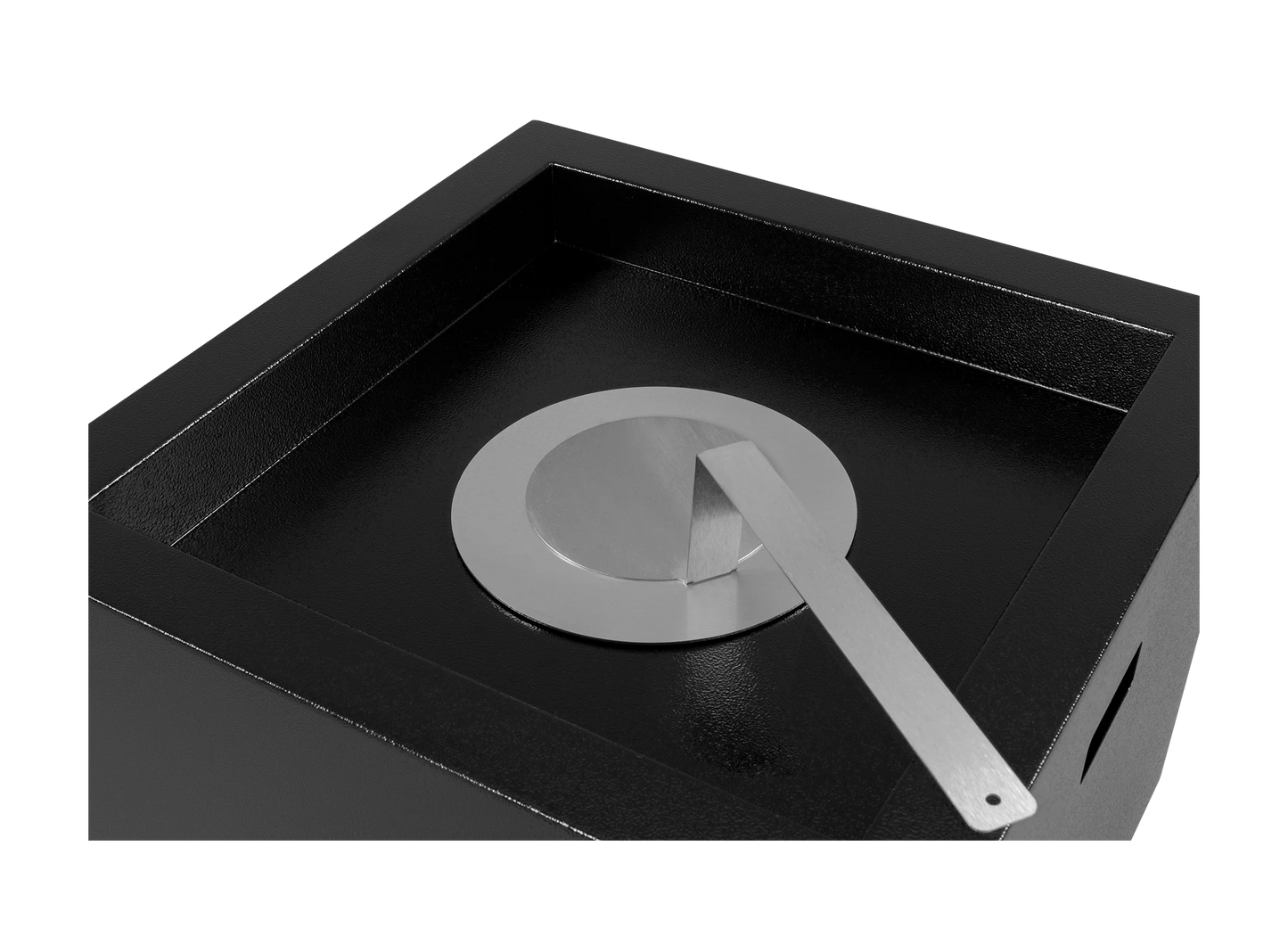 Biokamin Stand Novium Schwarz Matt - IgnisLumina.ch