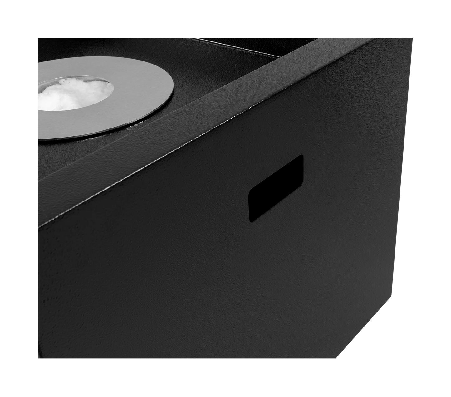 Biokamin Stand Novium Schwarz Matt - IgnisLumina.ch