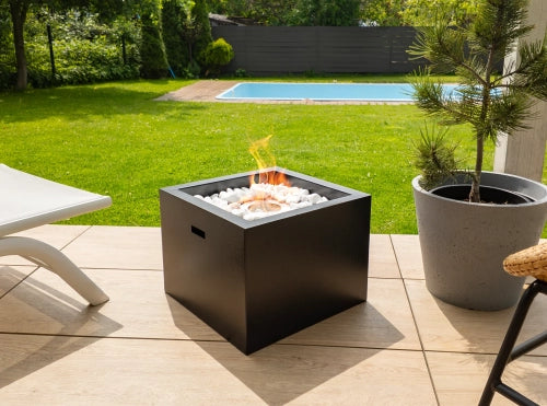 Biokamin Stand Novium Schwarz Matt - IgnisLumina.ch