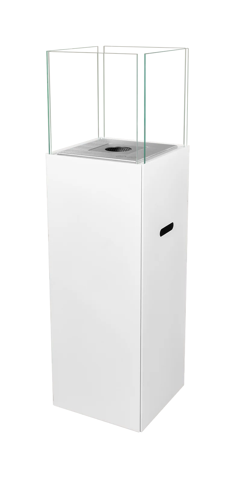 Biokamin Stand PATIO Weiß Matt - IgnisLumina.ch