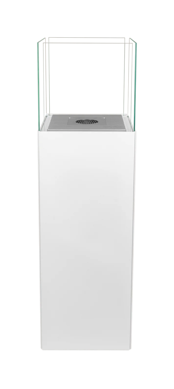 Biokamin Stand PATIO Weiß Matt - IgnisLumina.ch