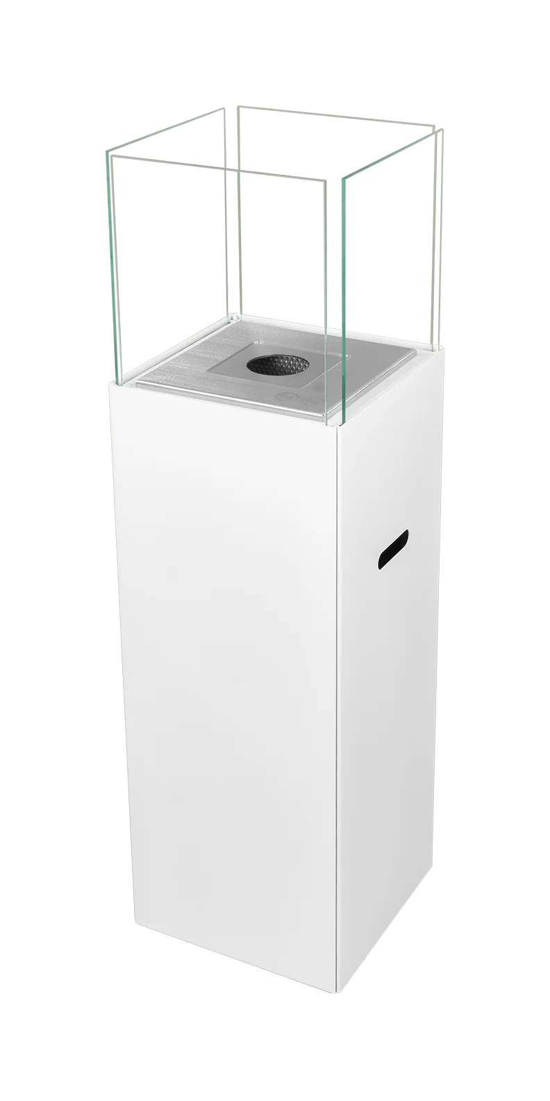 Biokamin Stand PATIO Weiß Matt - IgnisLumina.ch