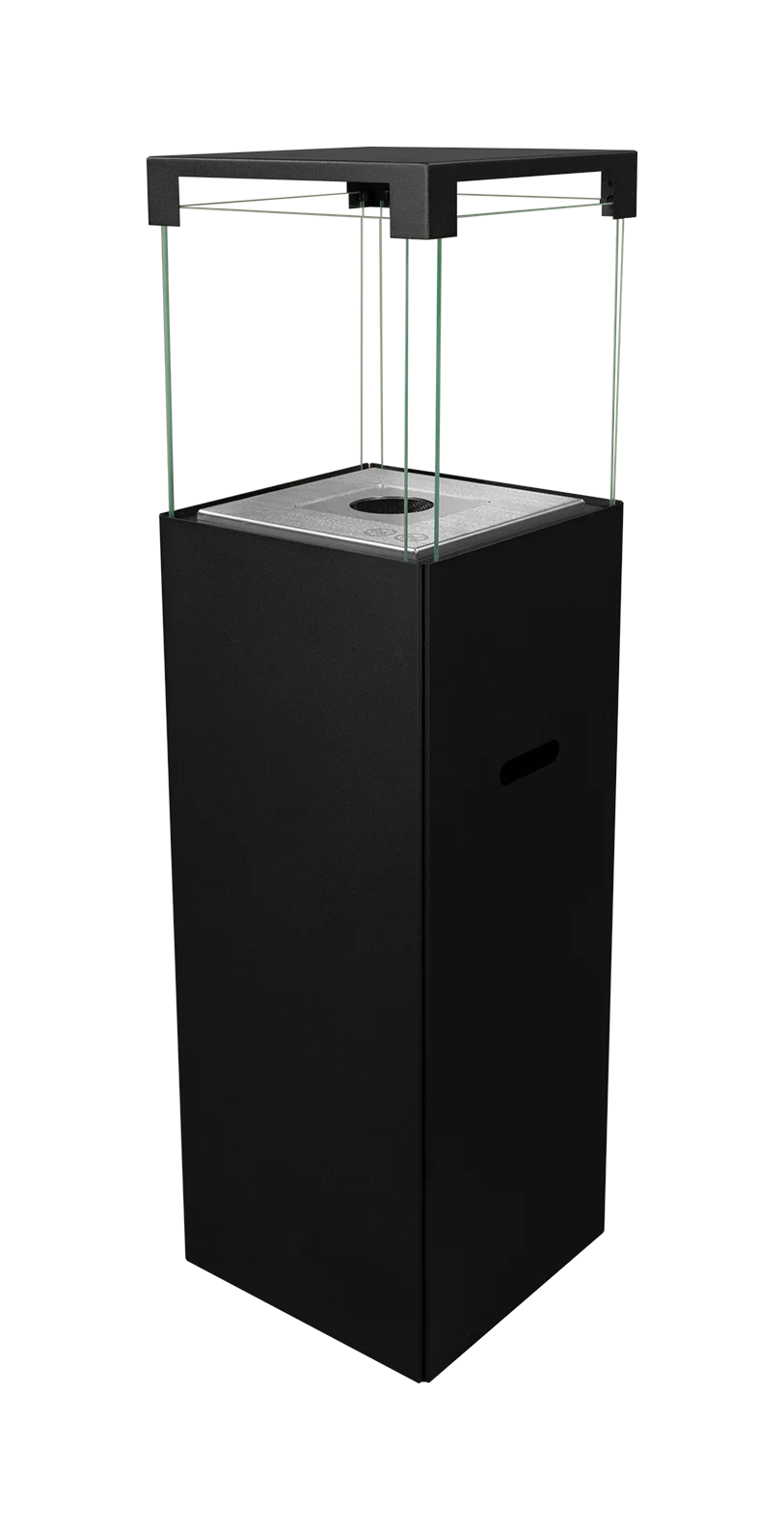 Biokamin Stand PATIO - BESTIA Schwarz Matt - IgnisLumina.ch