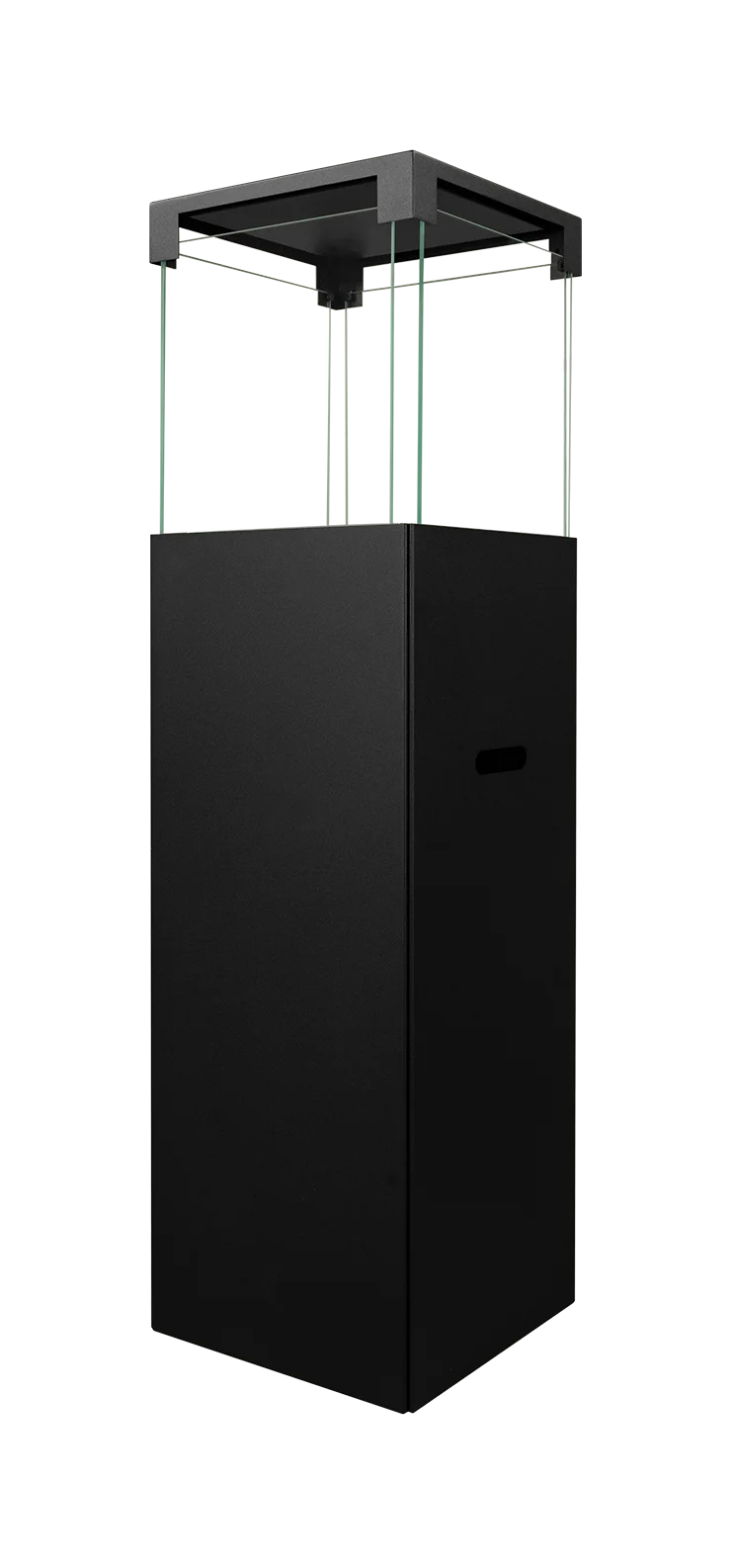 Biokamin Stand PATIO - BESTIA Schwarz Matt - IgnisLumina.ch