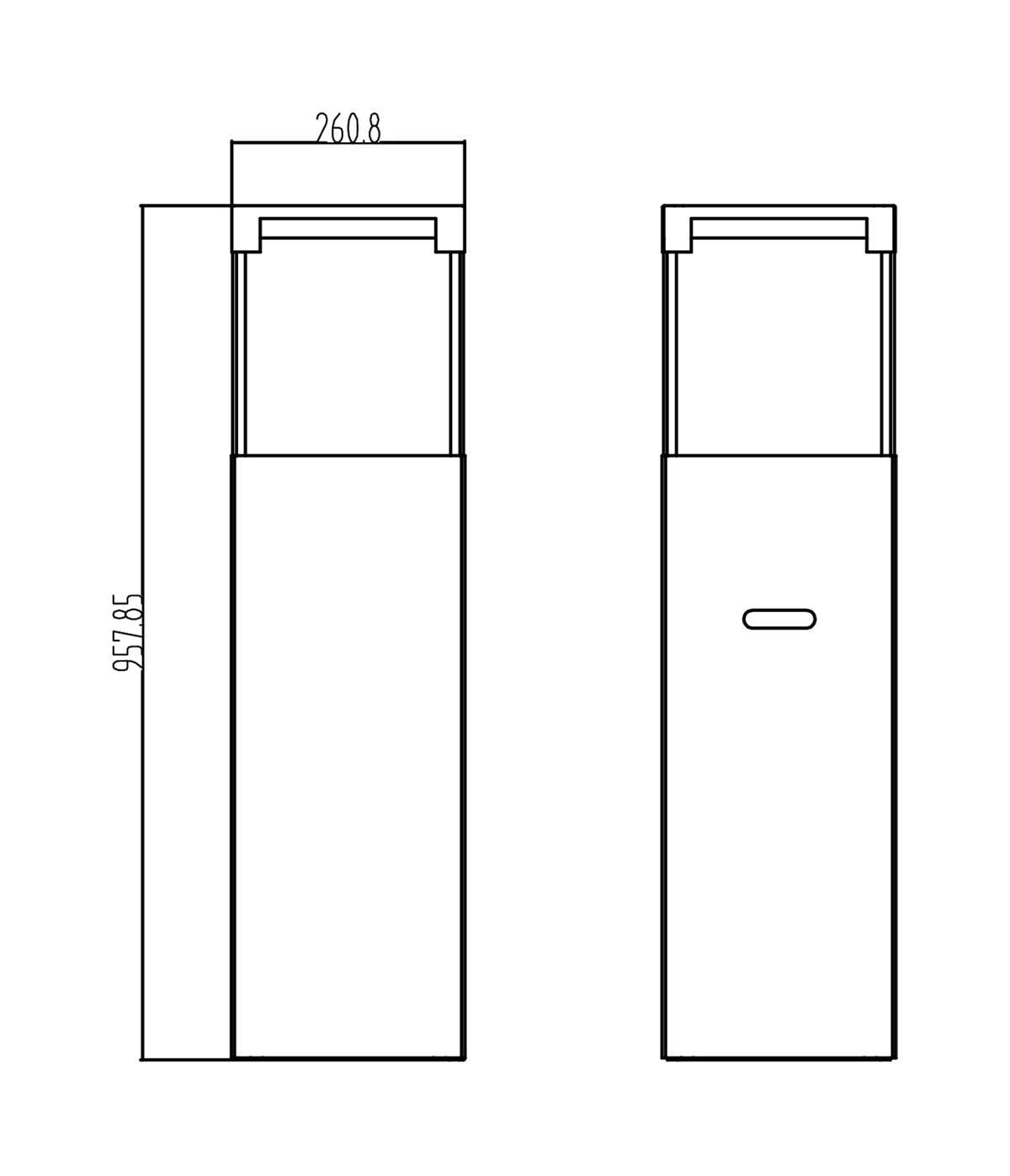LUMINA Patio – Freistehender Bioethanol-Kamin – Schwarz matt