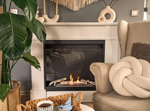 Biokamin Kolosseum Portal Pula mit Glas - IgnisLumina.ch