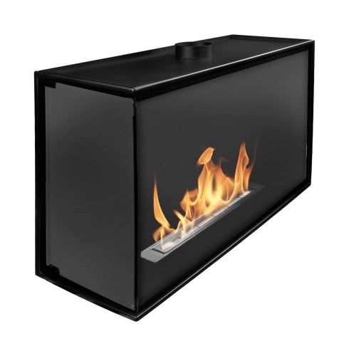 Einbau-Biokamin Eck BIO-ECO Links - IgnisLumina.ch