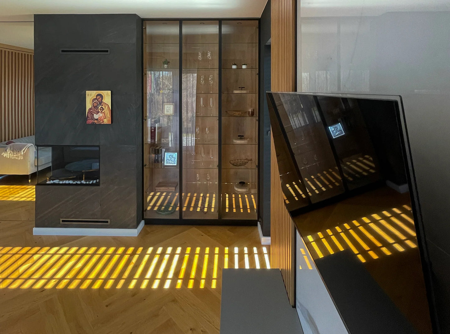 Einbau-Biokamin Eck BIO-ECO Links - IgnisLumina.ch