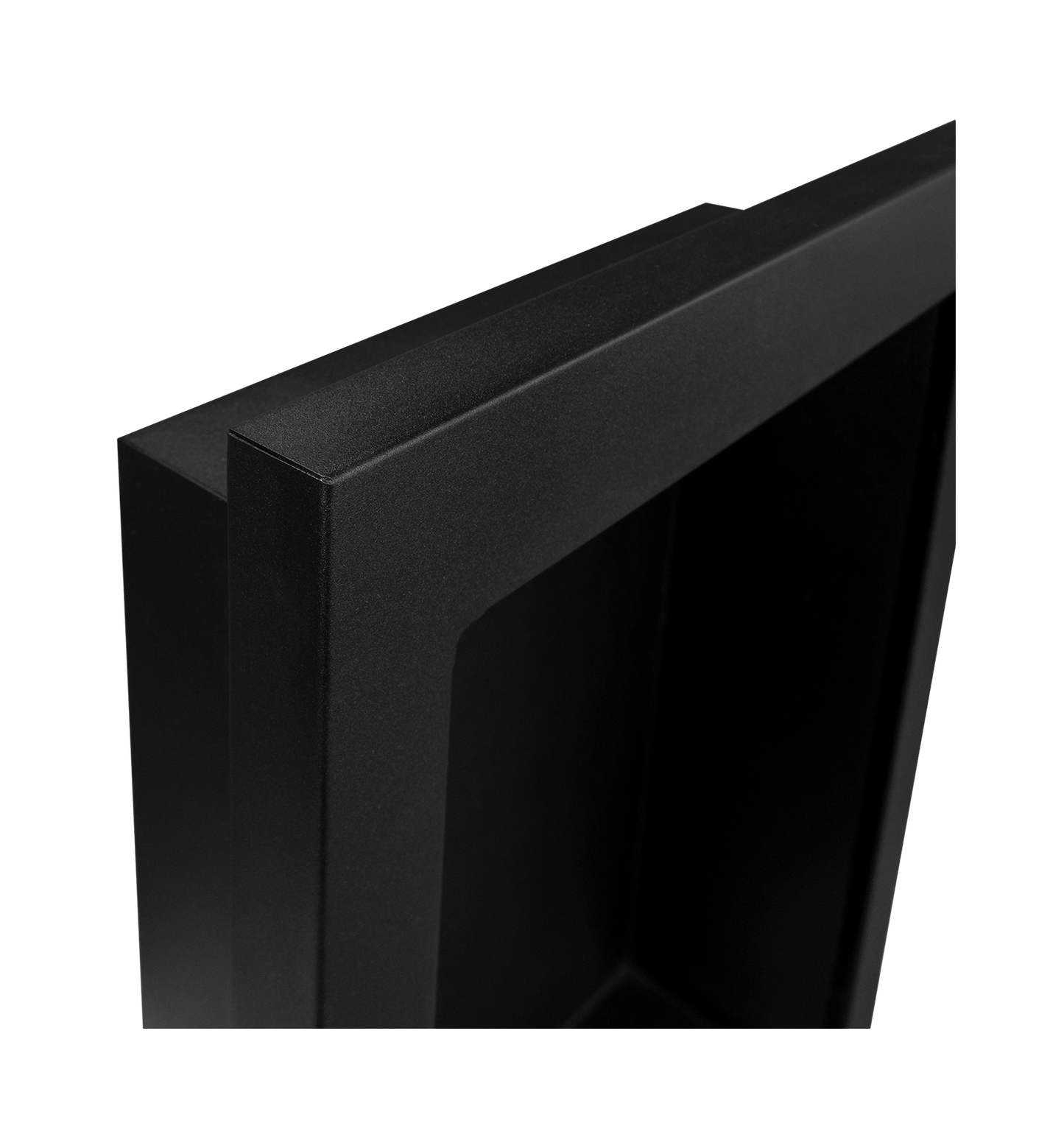 Wand-Biokamin Vertical Schwarz Strukturiert Matt - IgnisLumina.ch