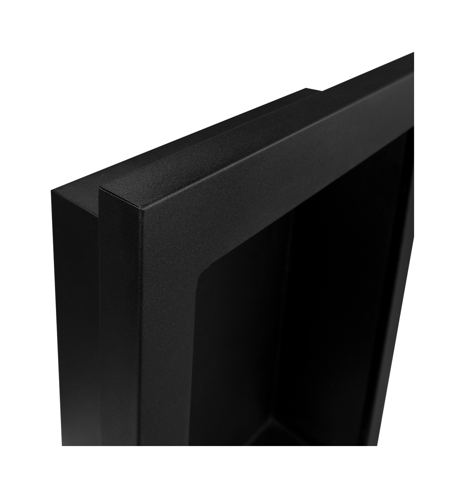 Wand-Biokamin Vertical Schwarz Strukturiert Matt - IgnisLumina.ch