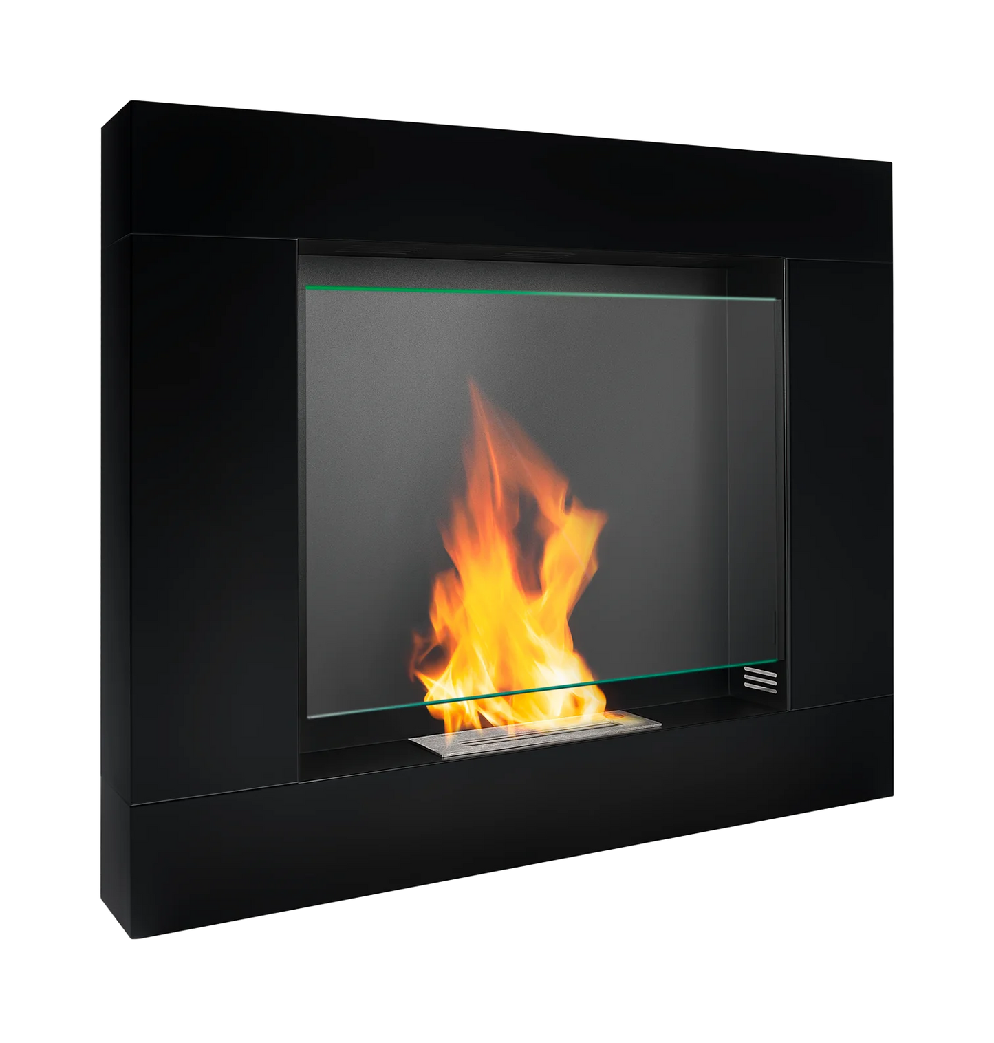 Biokamin Portal Asne Schwarz Matt - IgnisLumina.ch