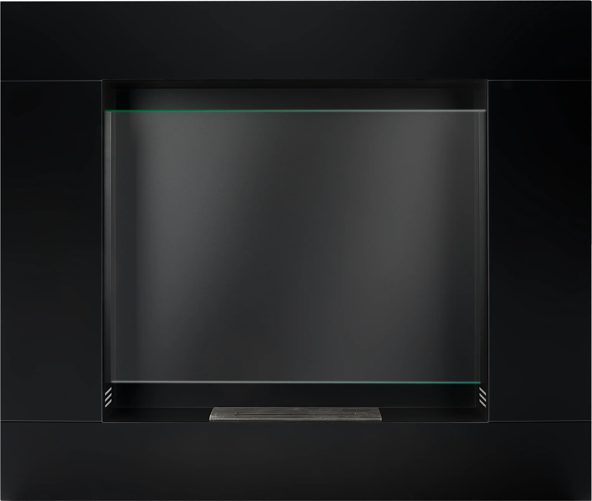 Biokamin Portal Asne Schwarz Matt - IgnisLumina.ch