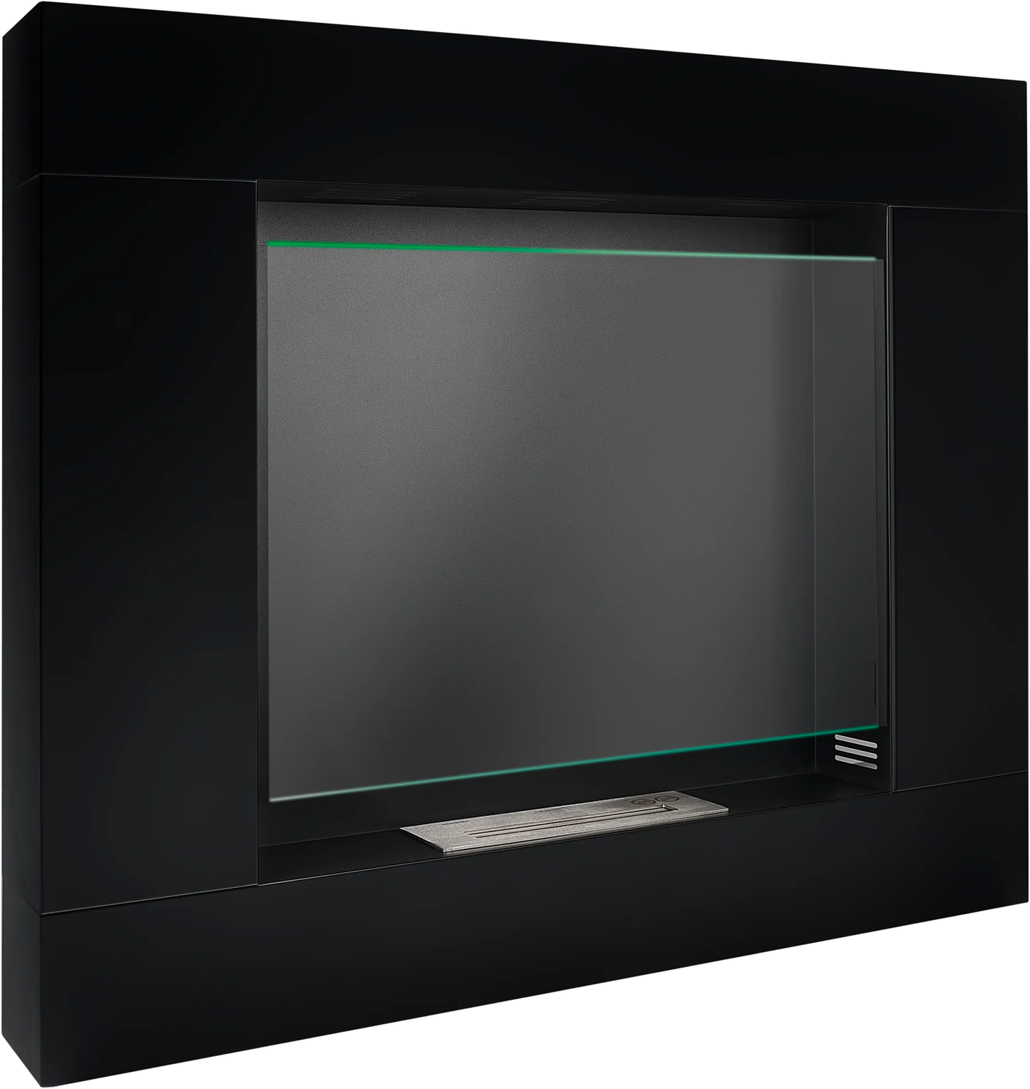 Biokamin Portal Asne Schwarz Matt - IgnisLumina.ch