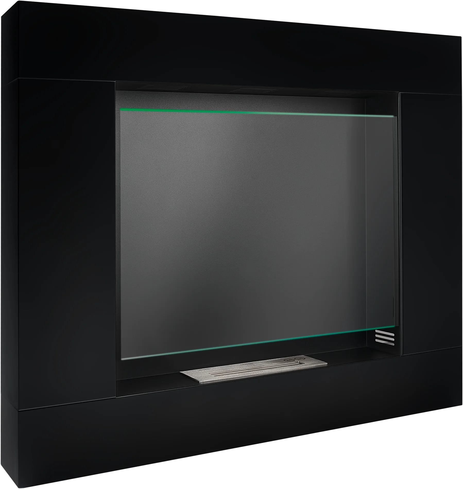 Biokamin Portal Asne Schwarz Matt - IgnisLumina.ch