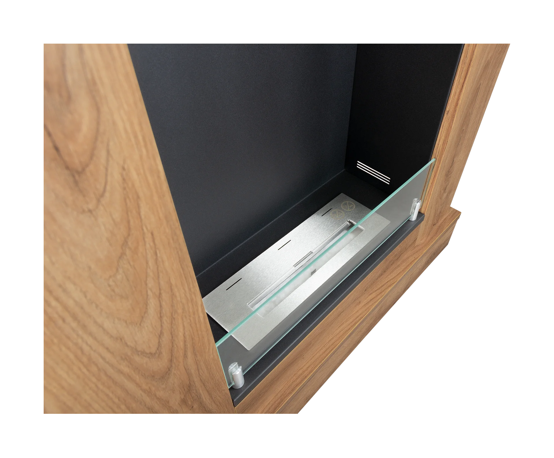 Biokamin Portal Boho mit Glas - IgnisLumina.ch