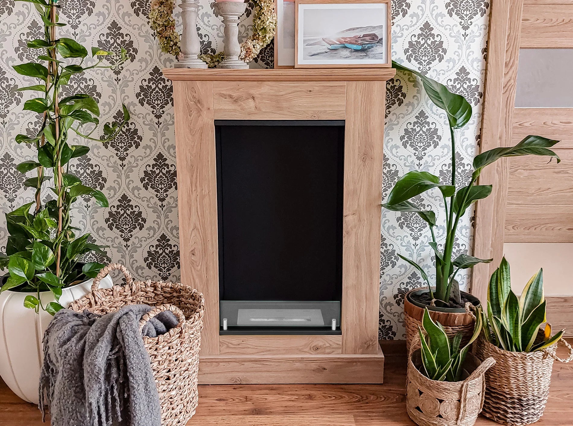 Biokamin Portal Boho mit Glas - IgnisLumina.ch