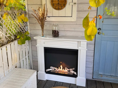 Biokamin Kolosseum Portal Verona mit Glas - IgnisLumina.ch