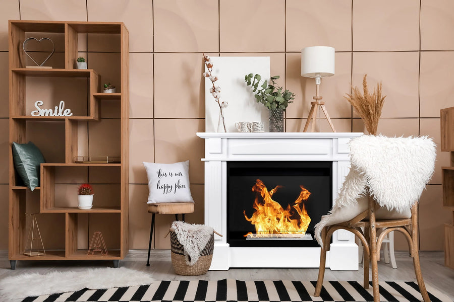LUMINA Colosseum Verona – Bioethanol mantel fireplace with glass panel