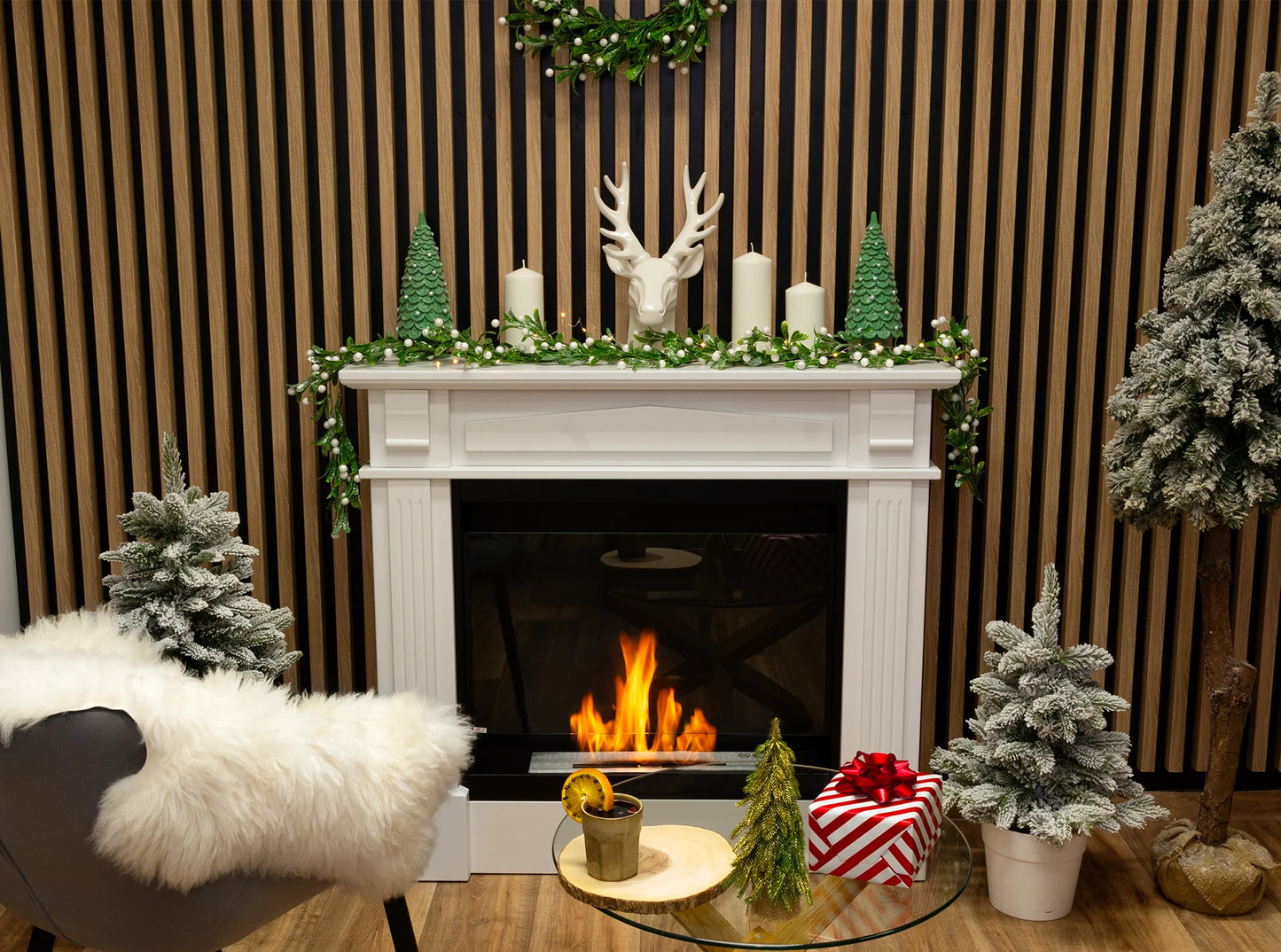 Biokamin Kolosseum Portal Verona mit Glas - IgnisLumina.ch