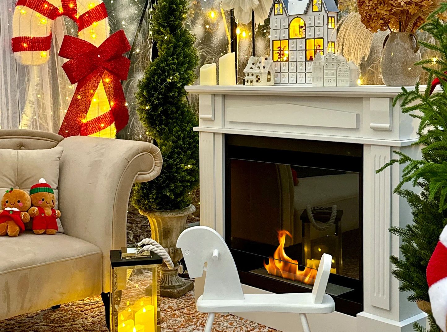 Biokamin Kolosseum Portal Verona mit Glas - IgnisLumina.ch