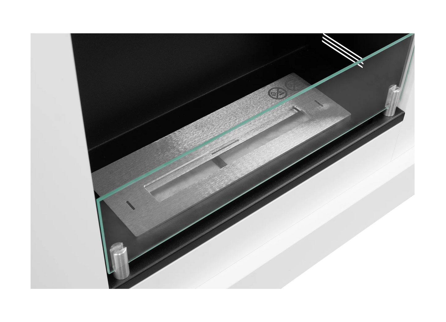 Biokamin Portal Pula Mini mit Glas - IgnisLumina.ch