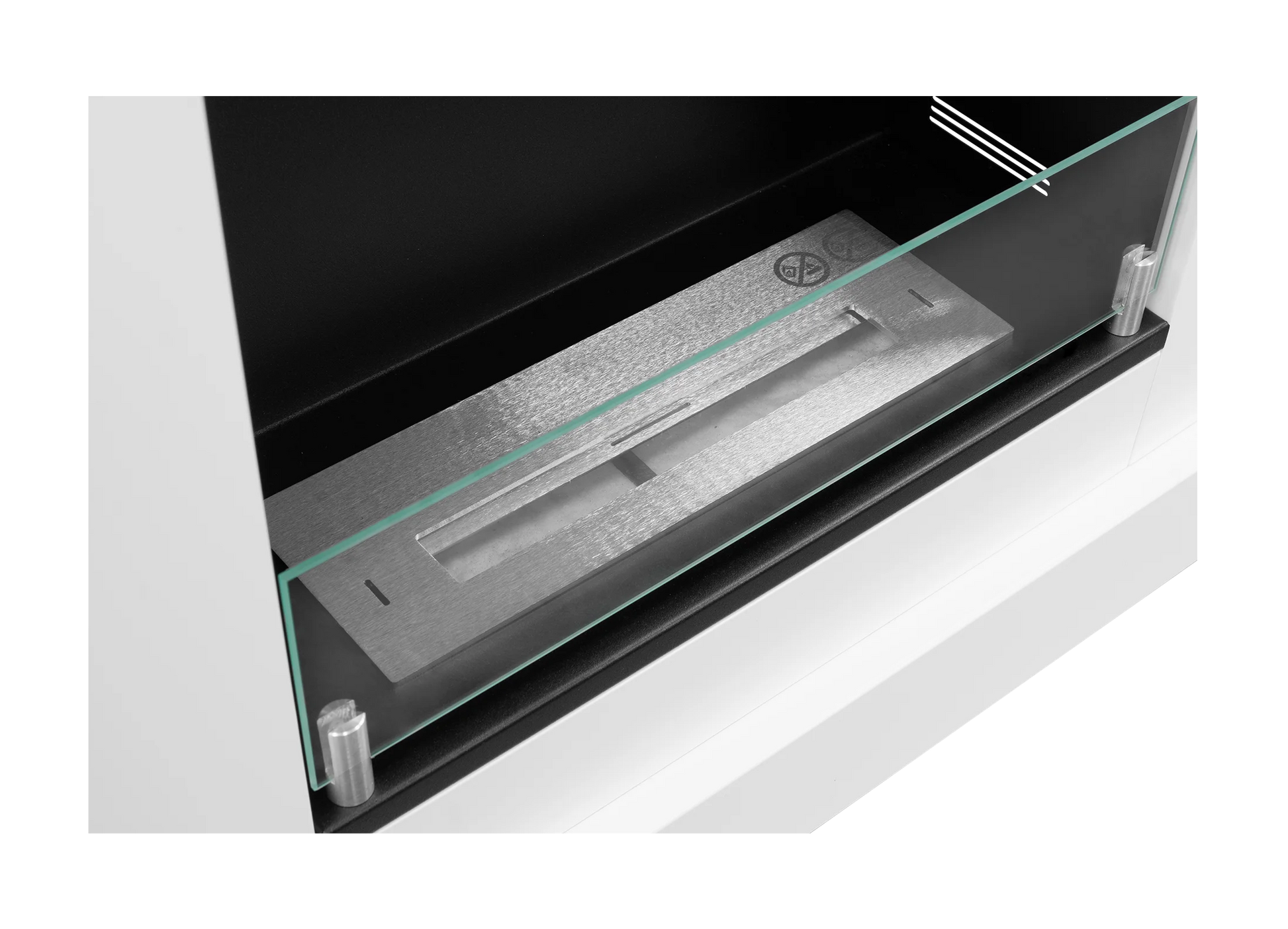 Biokamin Portal Pula Mini mit Glas - IgnisLumina.ch