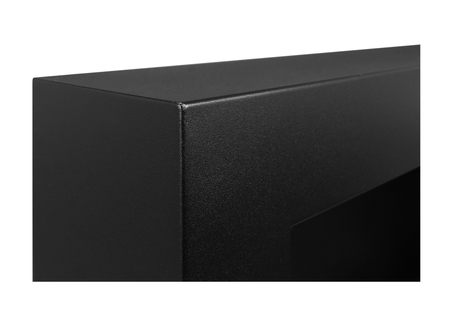 Biokamin BOX 650x400 Schwarz mit Glas - IgnisLumina.ch