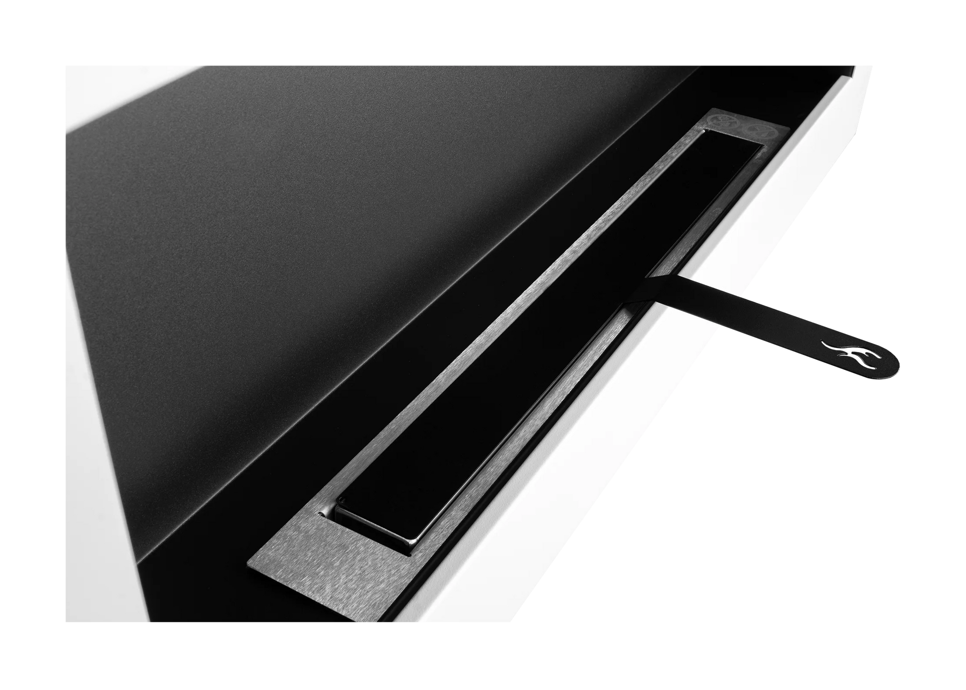 Wand-Biokamin 900x400 Box Weiß Strukturiert Matt - IgnisLumina.ch