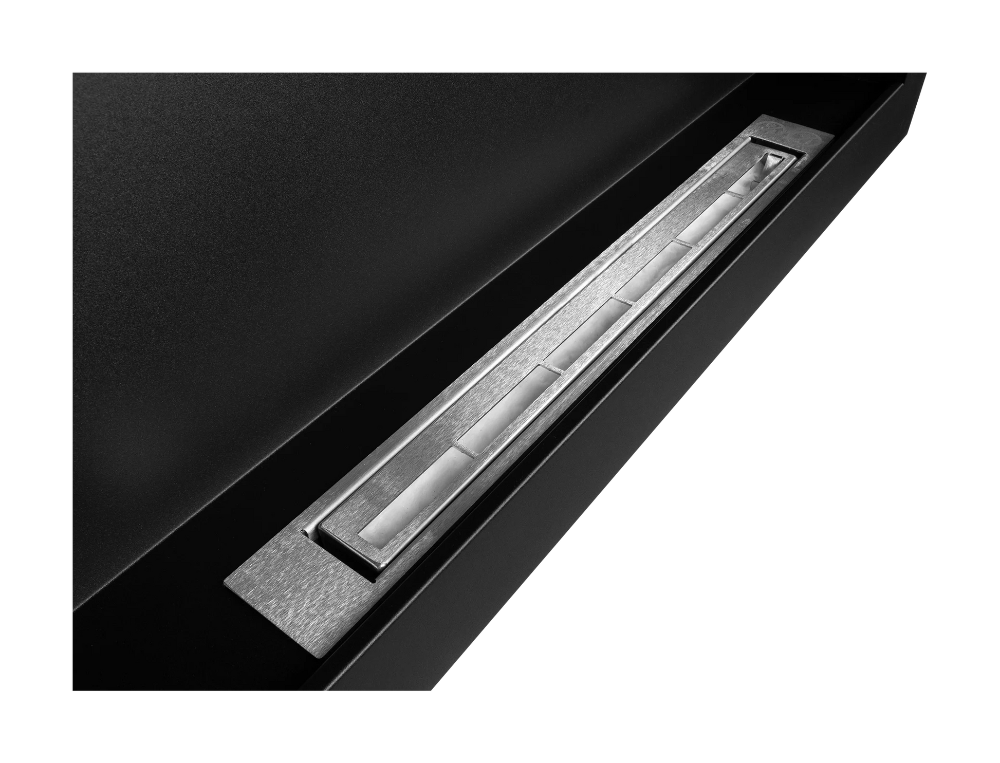 Wand-Biokamin 900x400 Box Schwarz Strukturiert Matt - IgnisLumina.ch