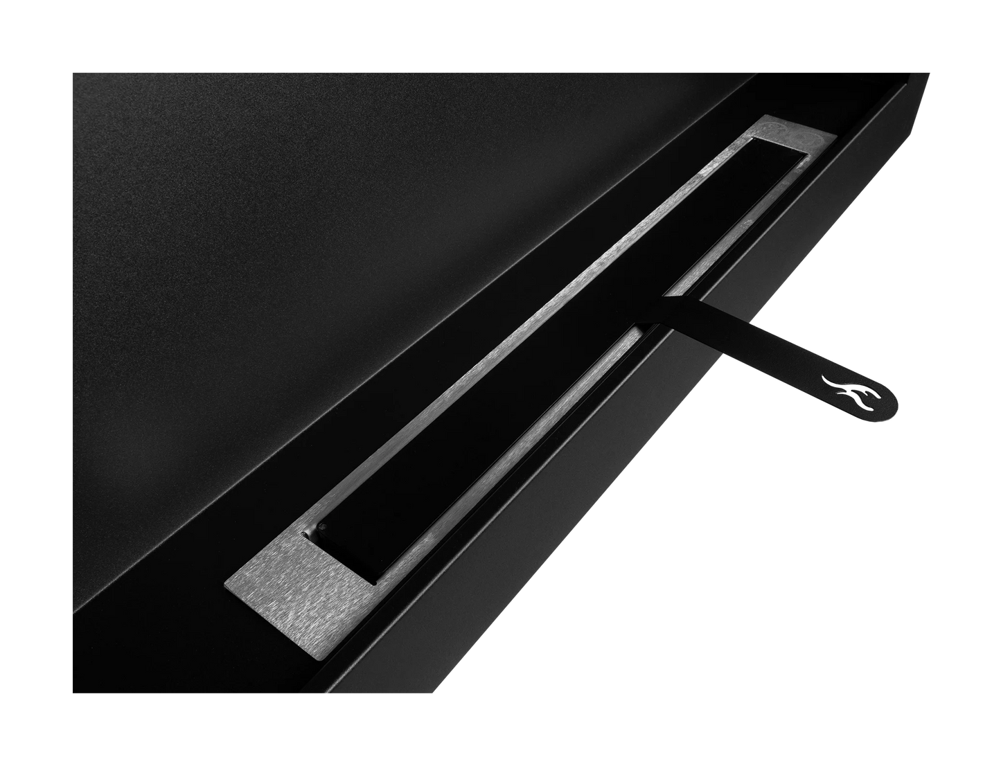 Wand-Biokamin 900x400 Box Schwarz Strukturiert Matt - IgnisLumina.ch