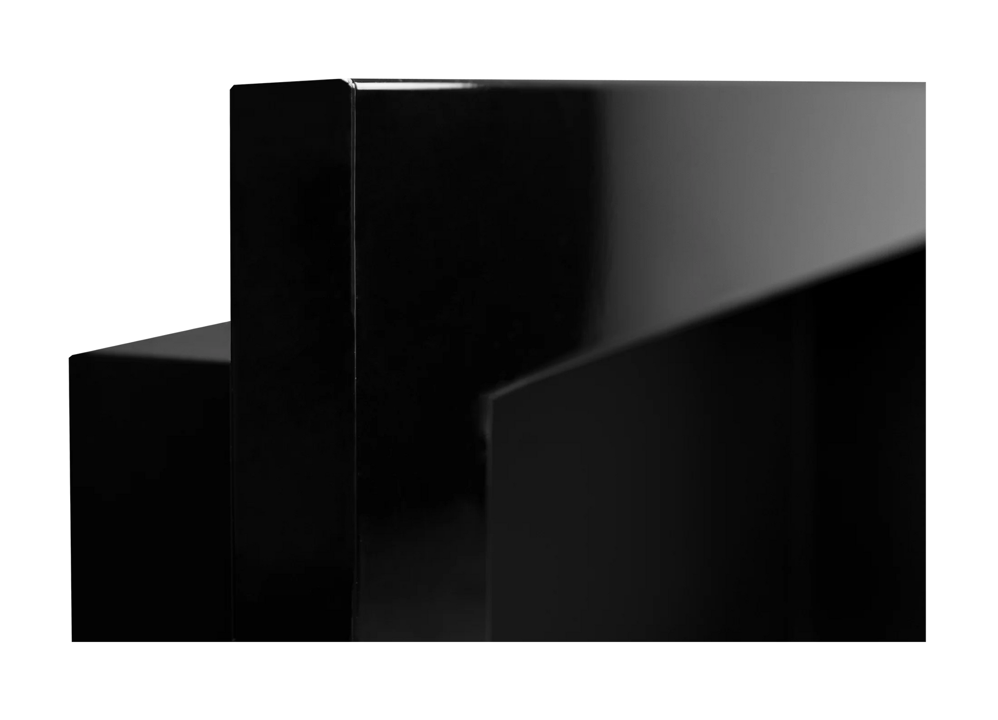 Wand-Biokamin mit Glas 900x400 Schwarz Hochglanz - IgnisLumina.ch